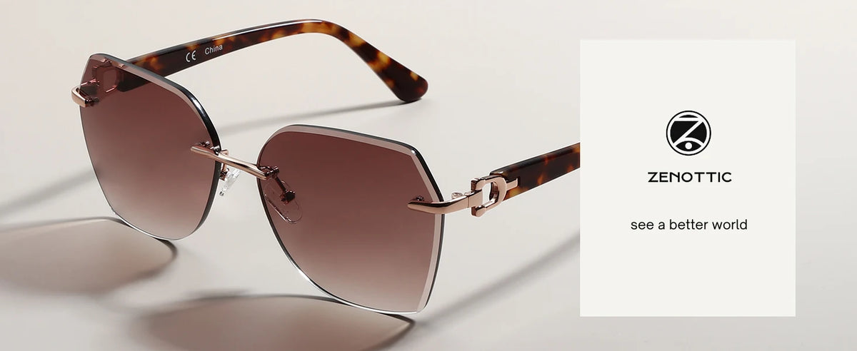 Geometric Diamond Cutting Gradient Sunglasses