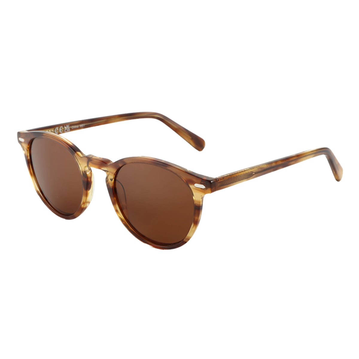Women Round Polarized Retro Small Sunglasses