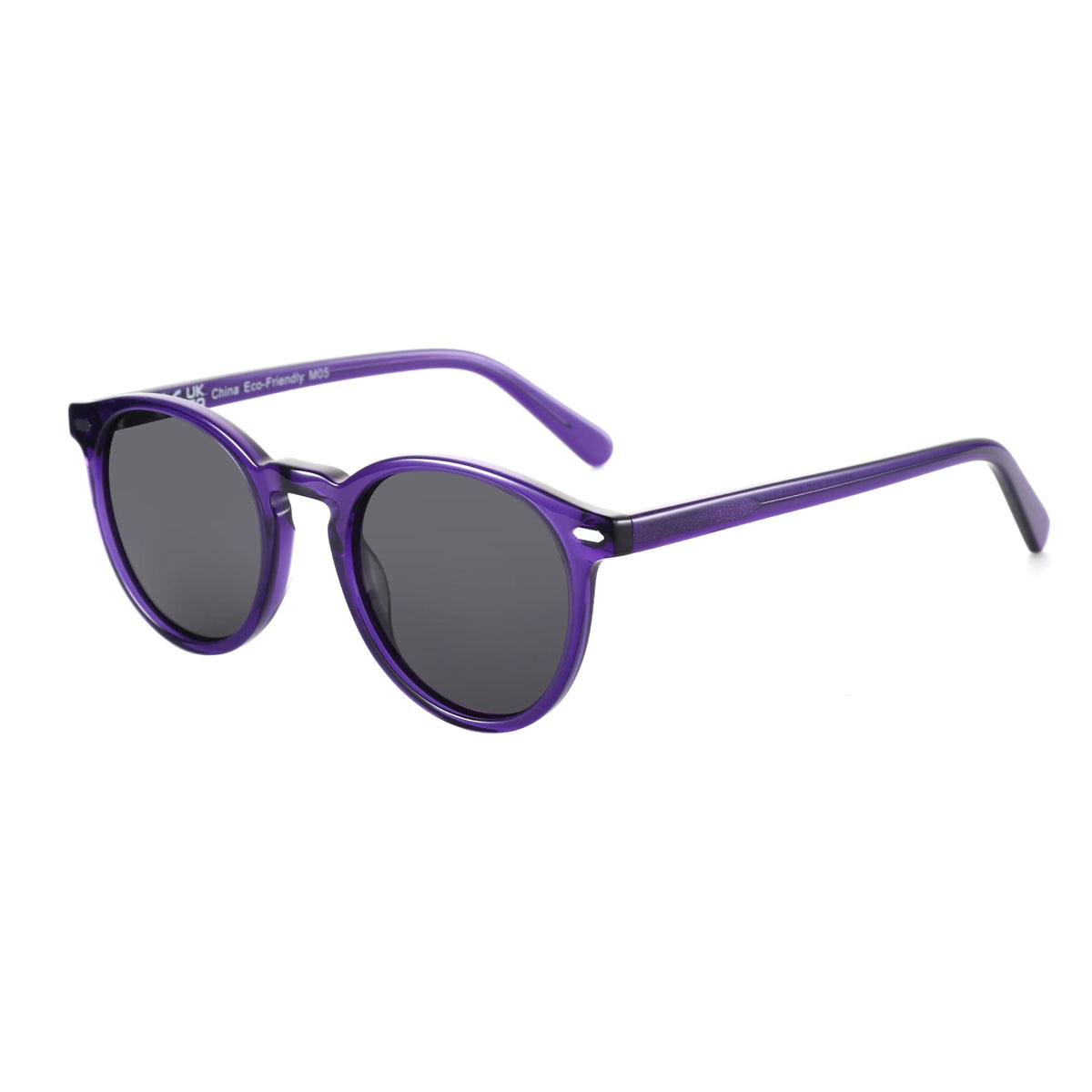 Women Round Polarized Retro Small Sunglasses