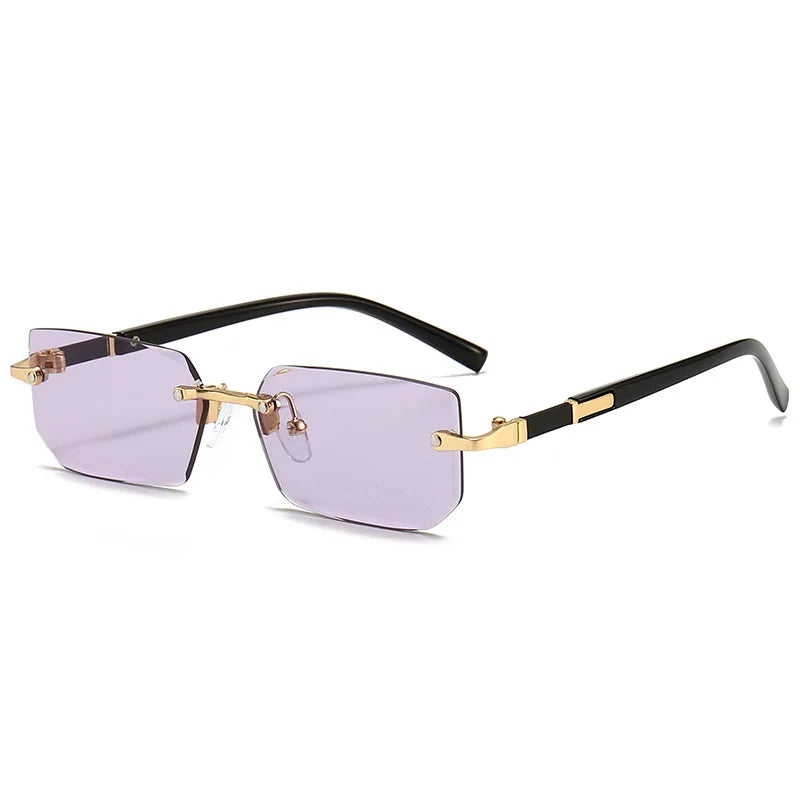Rimless Rectangle Popular Sunglasses