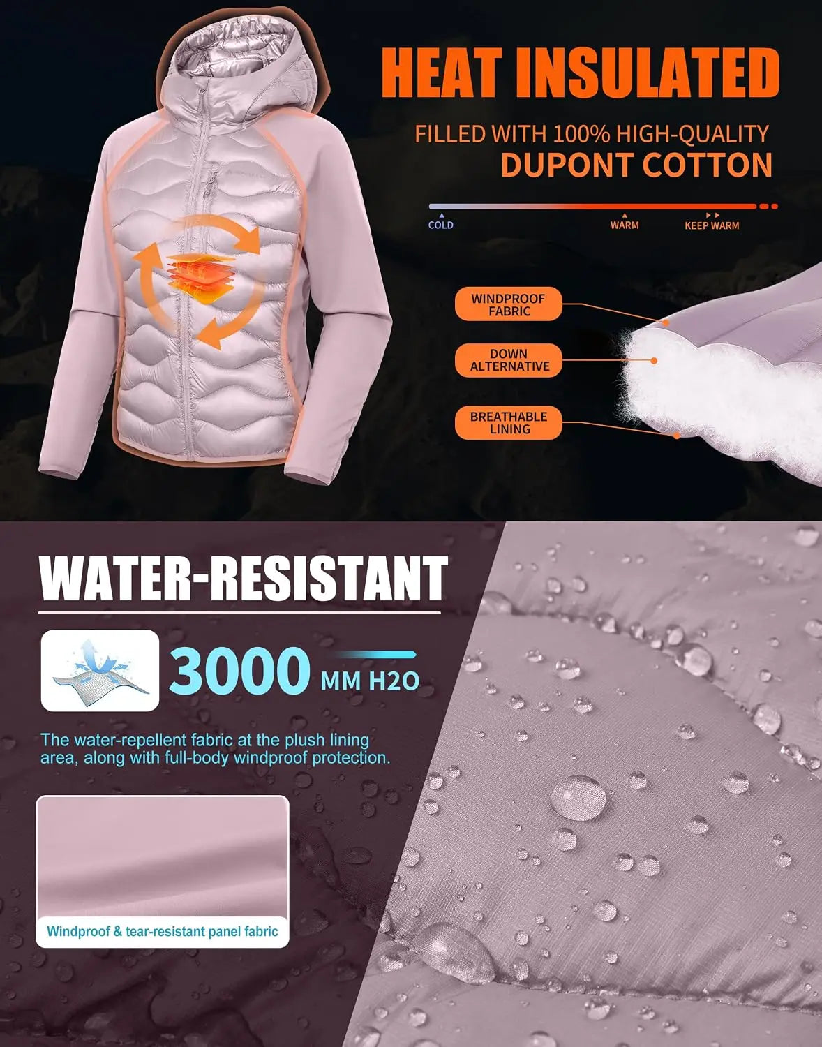 Lightweight Insulated Puffer Packable Jackets