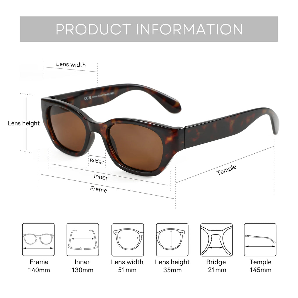 Cat Eye Narrow Retro Sunglasses