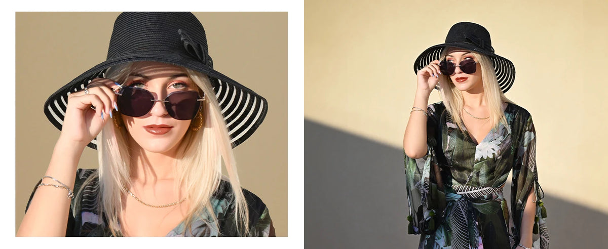 Geometric Diamond Cutting Gradient Sunglasses