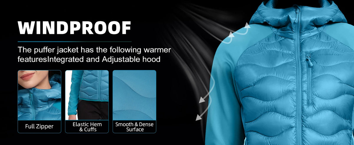 Lightweight Insulated Puffer Packable Jackets