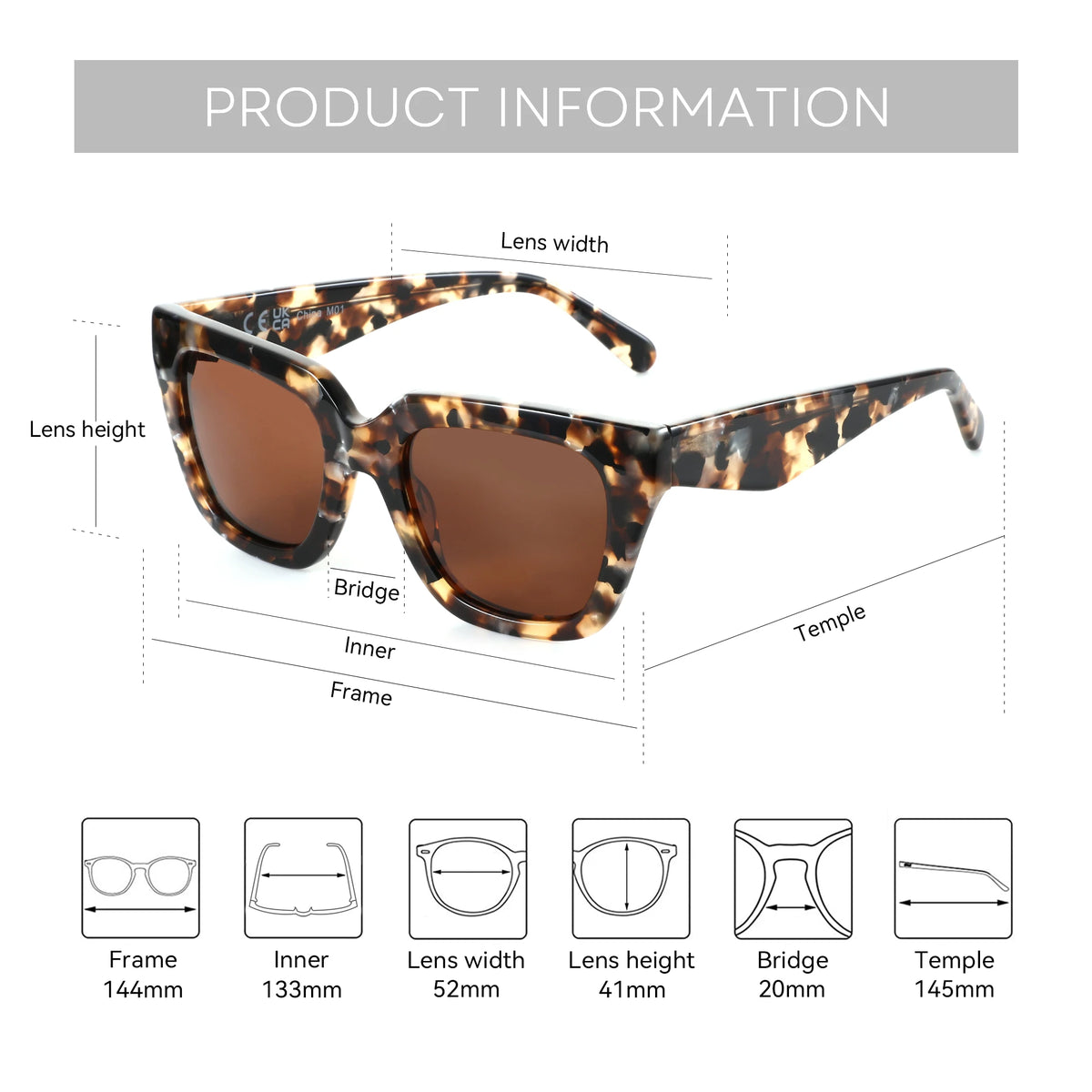 Women Polarized Retro Shades Sunglasses