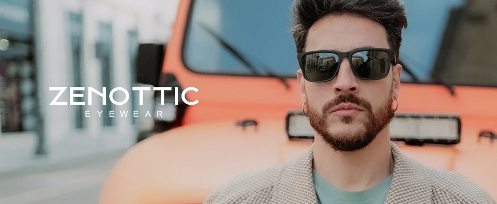 Rectangle Ultralight Carbon Fiber Frame Polarized Sunglasses