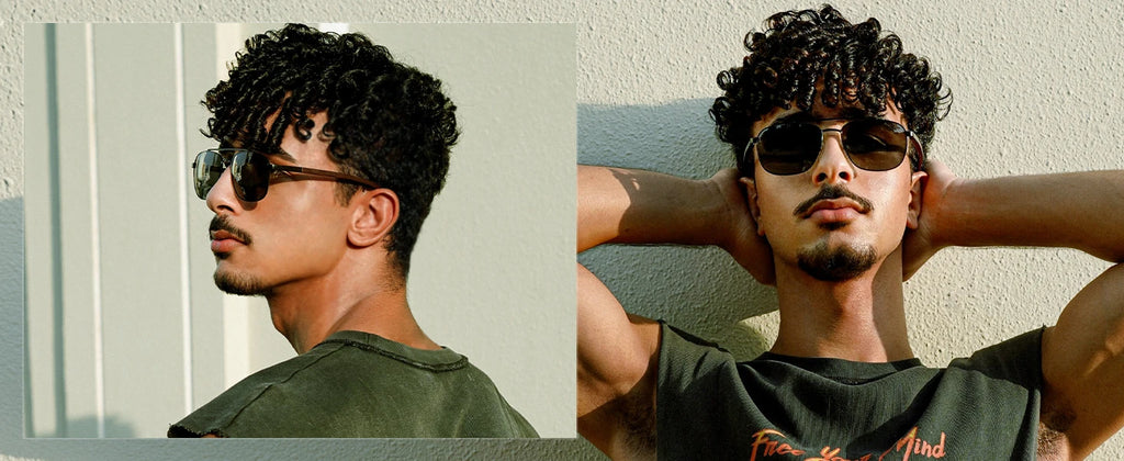 Aviator Wood 100% UV Protection Sunglasses