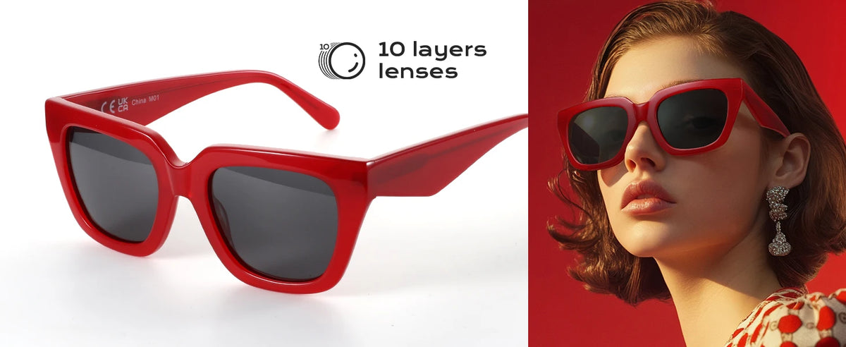 Women Polarized Retro Shades Sunglasses