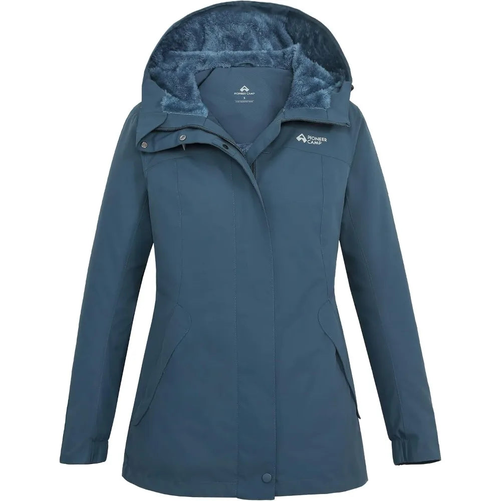 Waterproof Warm Insulated Fleece Lined Jacket