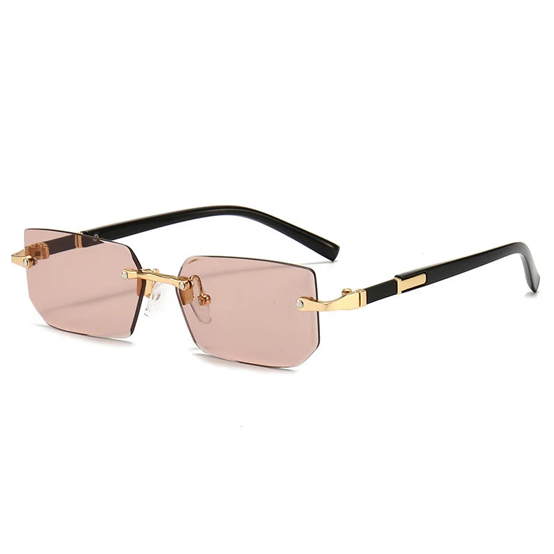 Rimless Rectangle Popular Sunglasses
