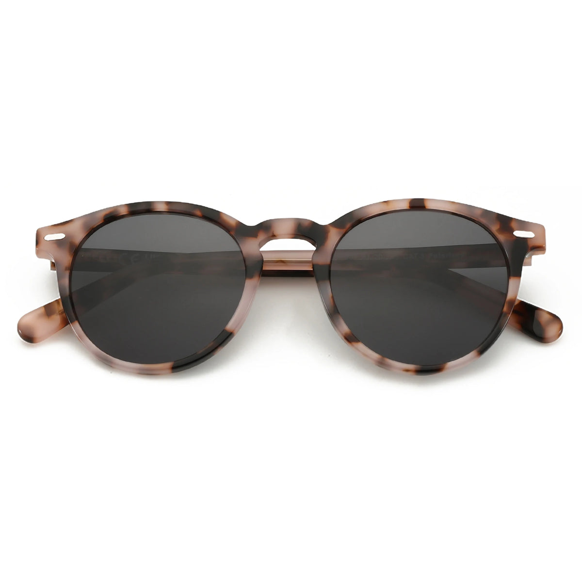 Women Round Polarized Retro Small Sunglasses