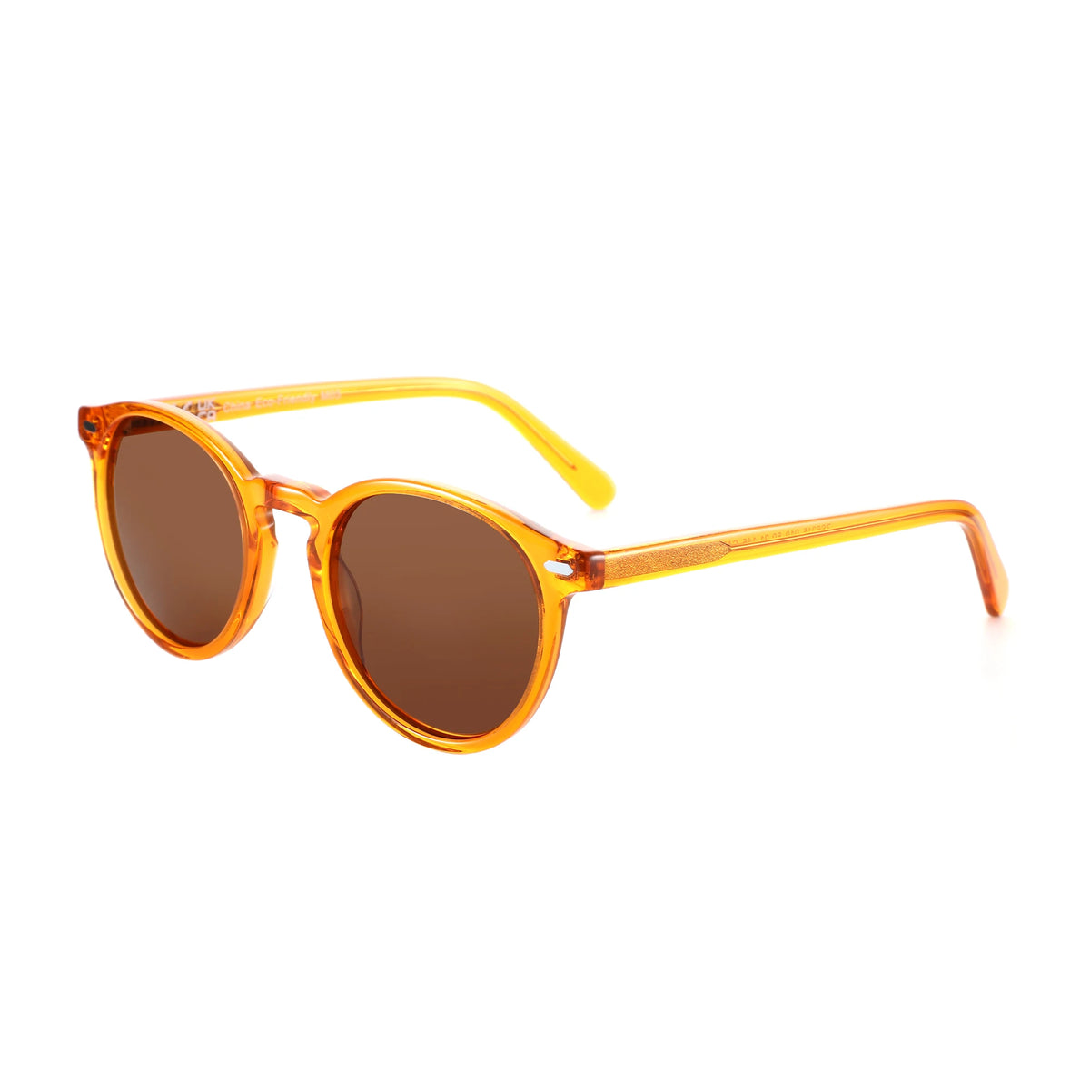Women Round Polarized Retro Small Sunglasses