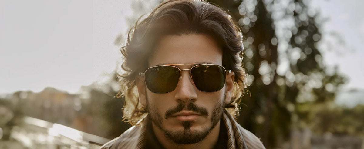 Aviator Wood 100% UV Protection Sunglasses