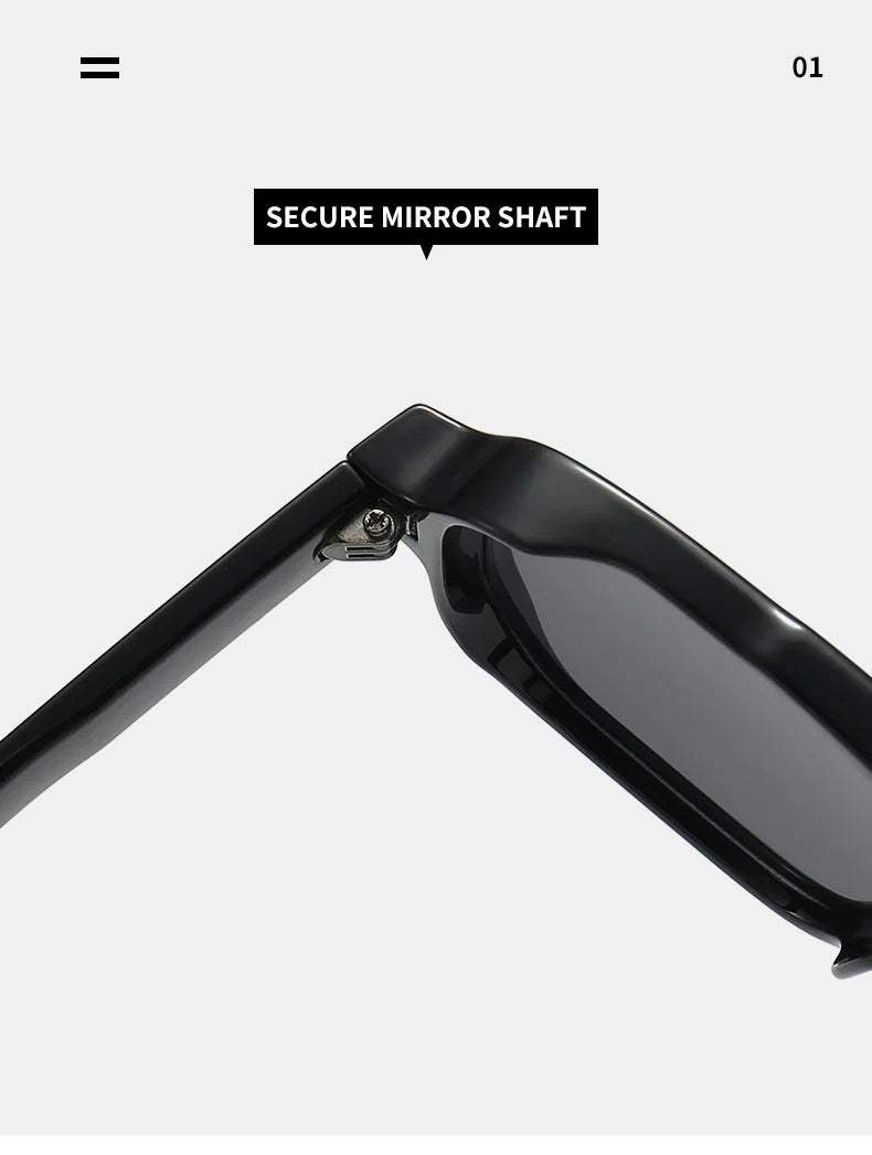 Vintage Double Bridges Men Square Sunglasses