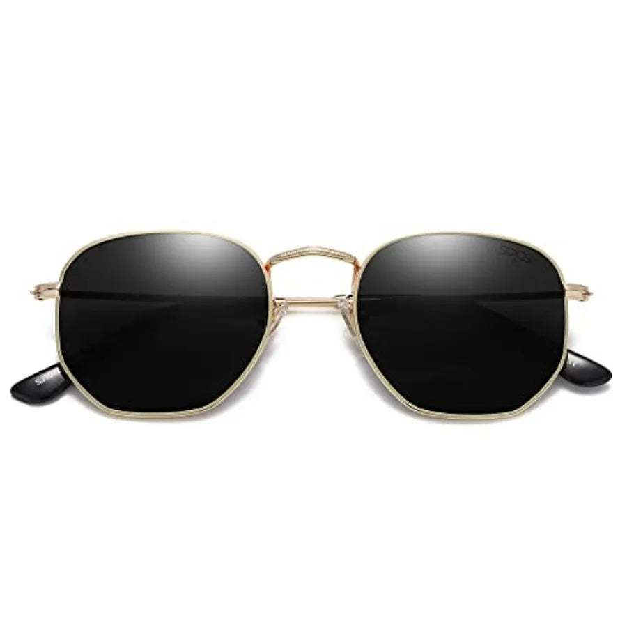 Hexagonal Polygon Shades Square Polarized Sunglasses