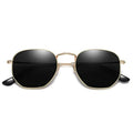 Hexagonal Polygon Shades Square Polarized Sunglasses