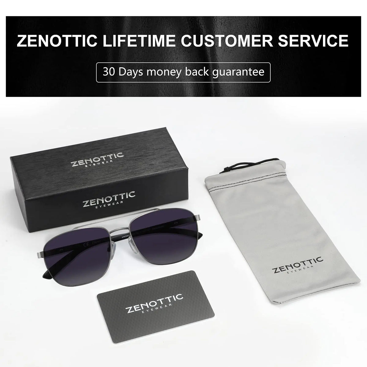 Aviator Wood 100% UV Protection Sunglasses