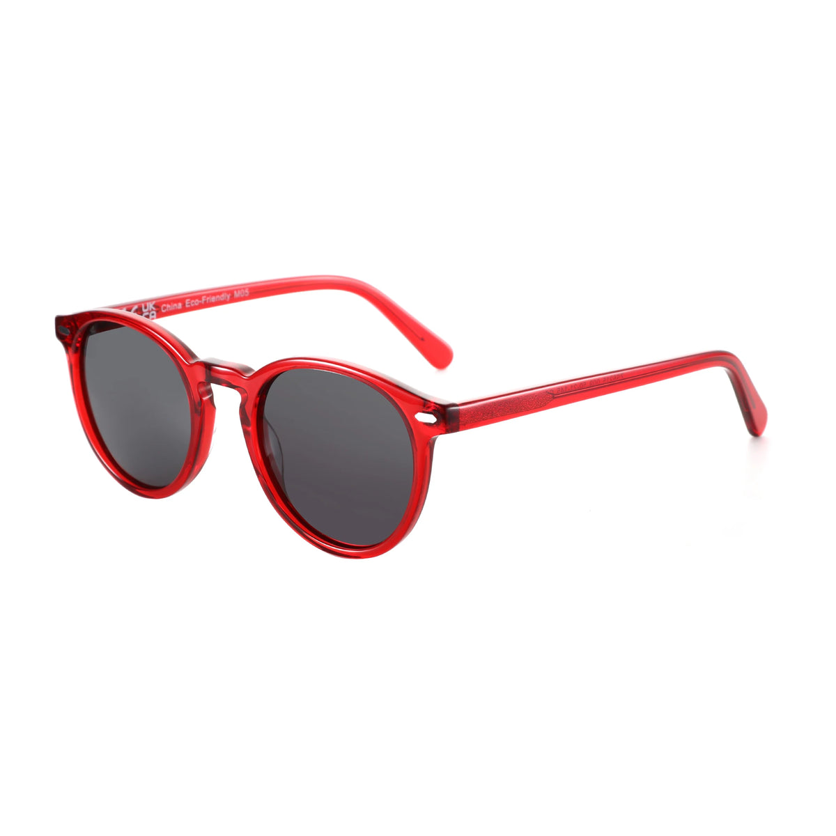 Women Round Polarized Retro Small Sunglasses