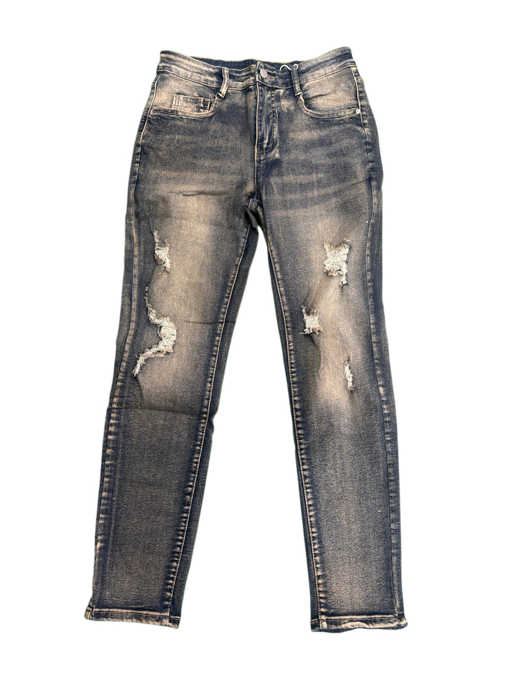 Distressed Ripped Denim Pants For Men
