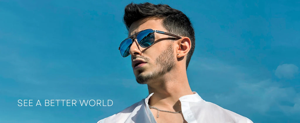 Aviator Wood 100% UV Protection Sunglasses