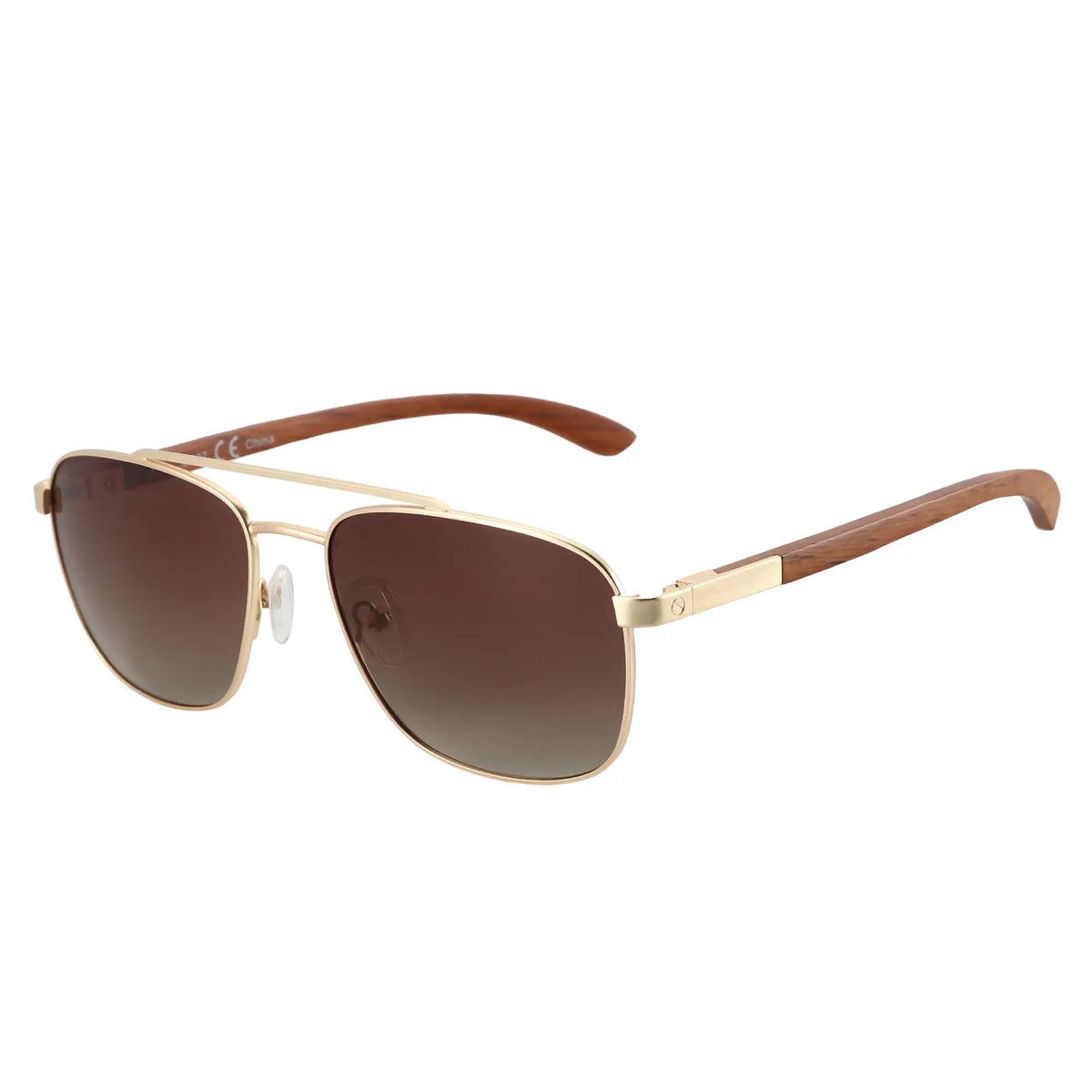 Aviator Wood 100% UV Protection Sunglasses