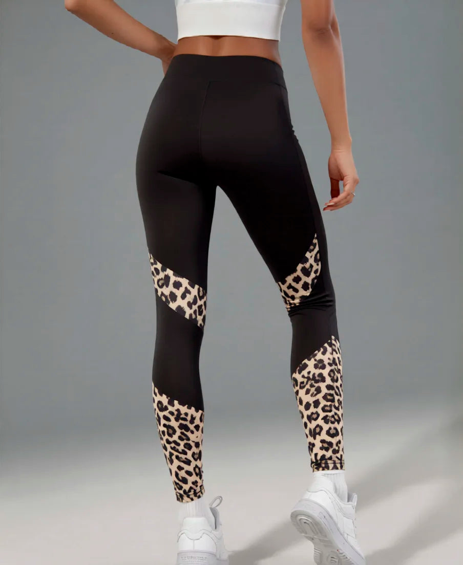 Women's High Waist Leopard Print Leggings