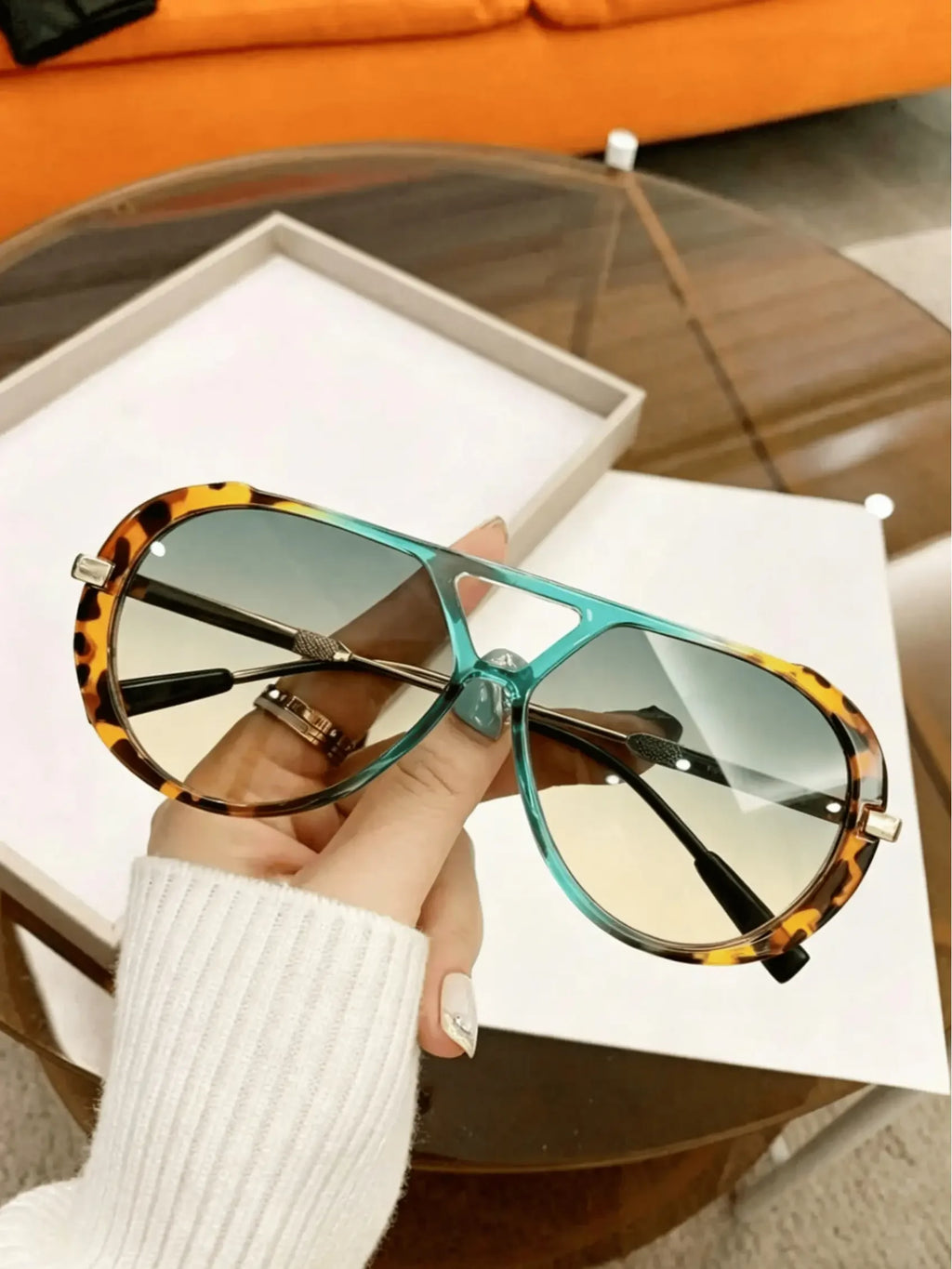 Oversized Vintage Shades Retro Sunglasses