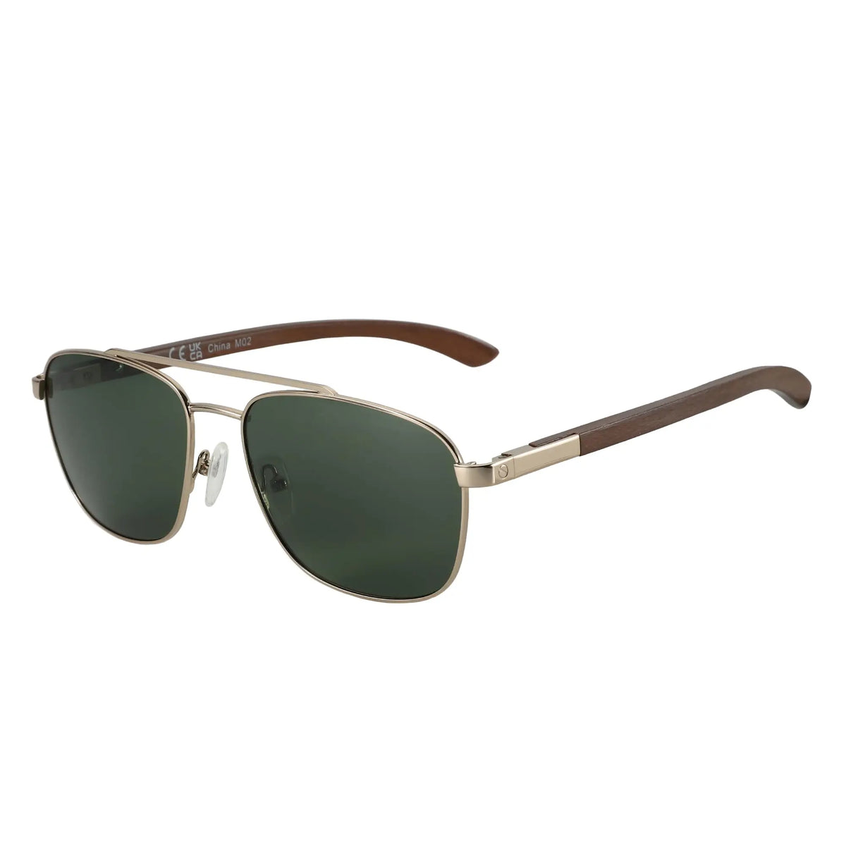 Aviator Wood 100% UV Protection Sunglasses