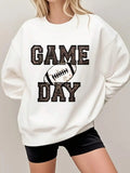Women Graphic Print Long‑Sleeve Pullover Sweatshirt