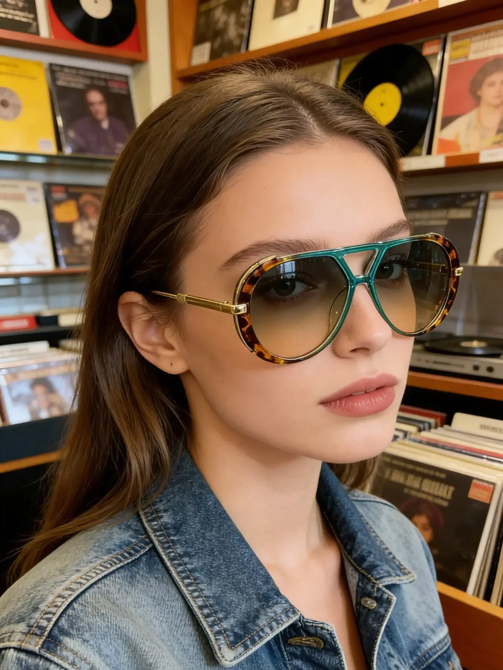 Oversized Vintage Shades Retro Sunglasses