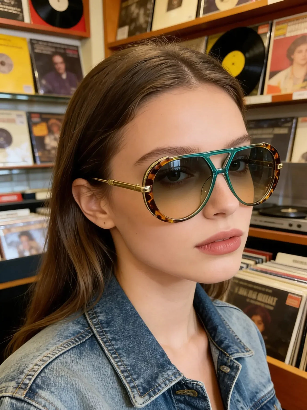 Oversized Vintage Shades Retro Sunglasses