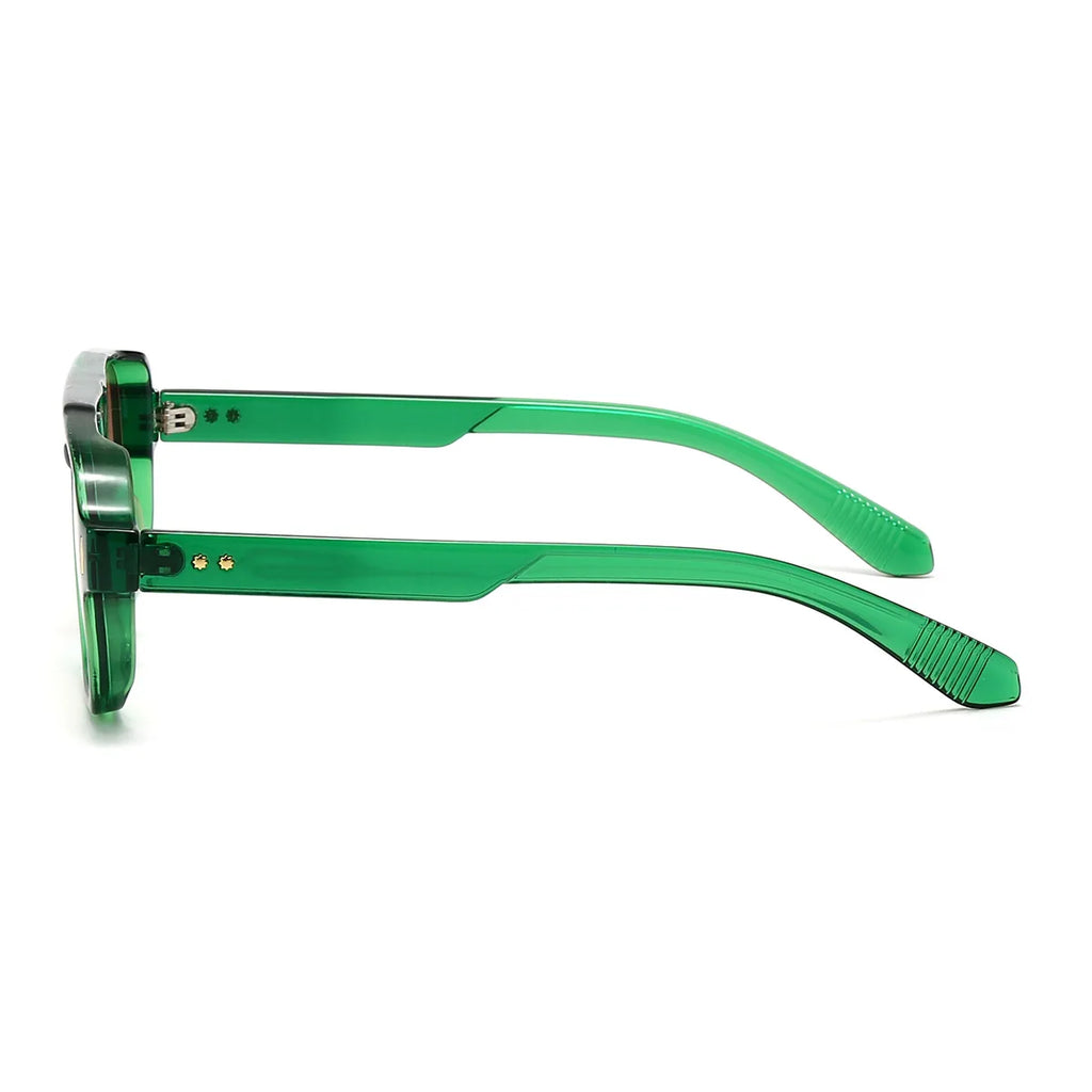 Vintage Double Bridges Men Square Sunglasses