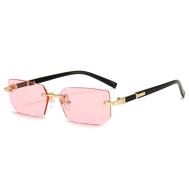 Rimless Rectangle Popular Sunglasses