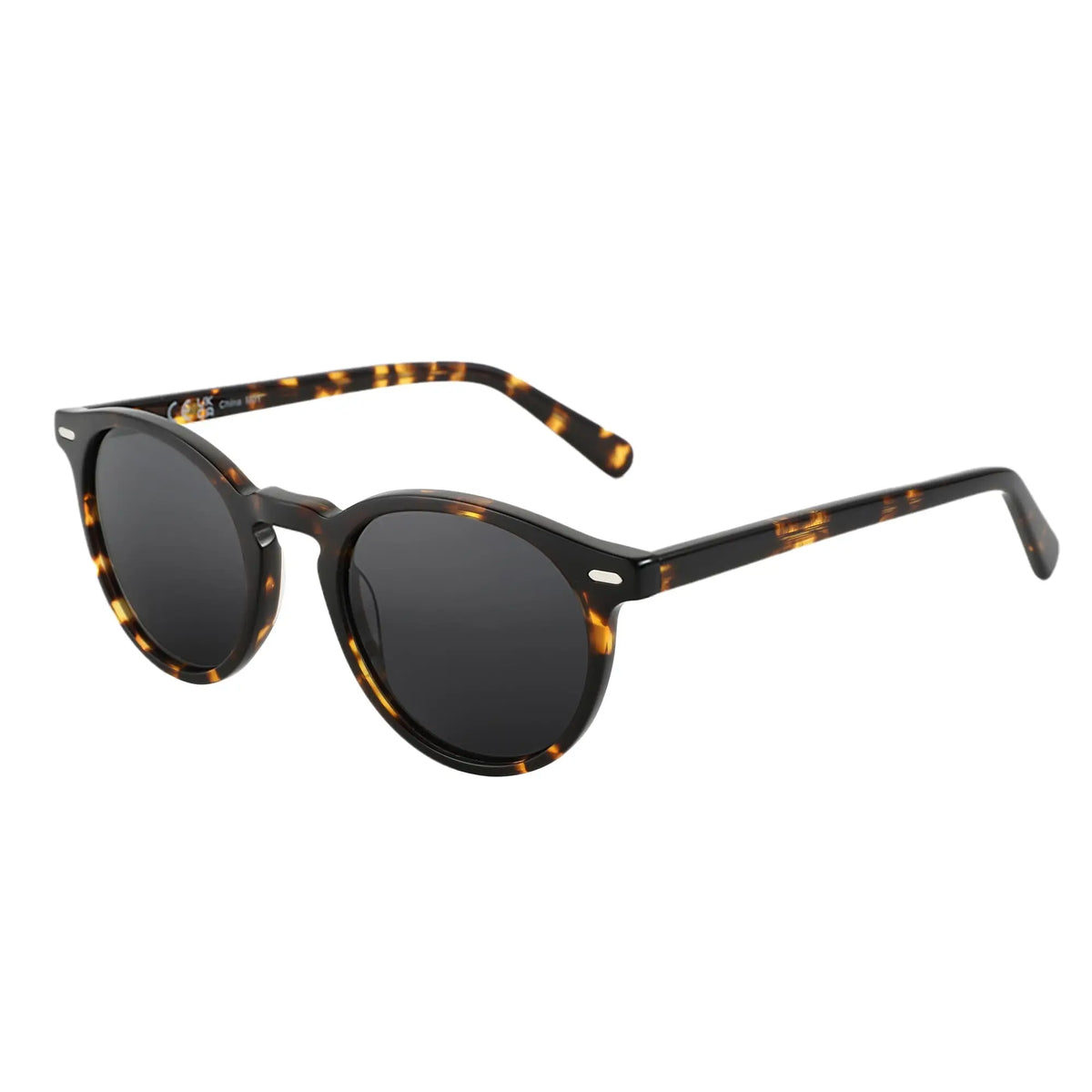 Women Round Polarized Retro Small Sunglasses