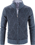 Men Casual Full Zip Sweater