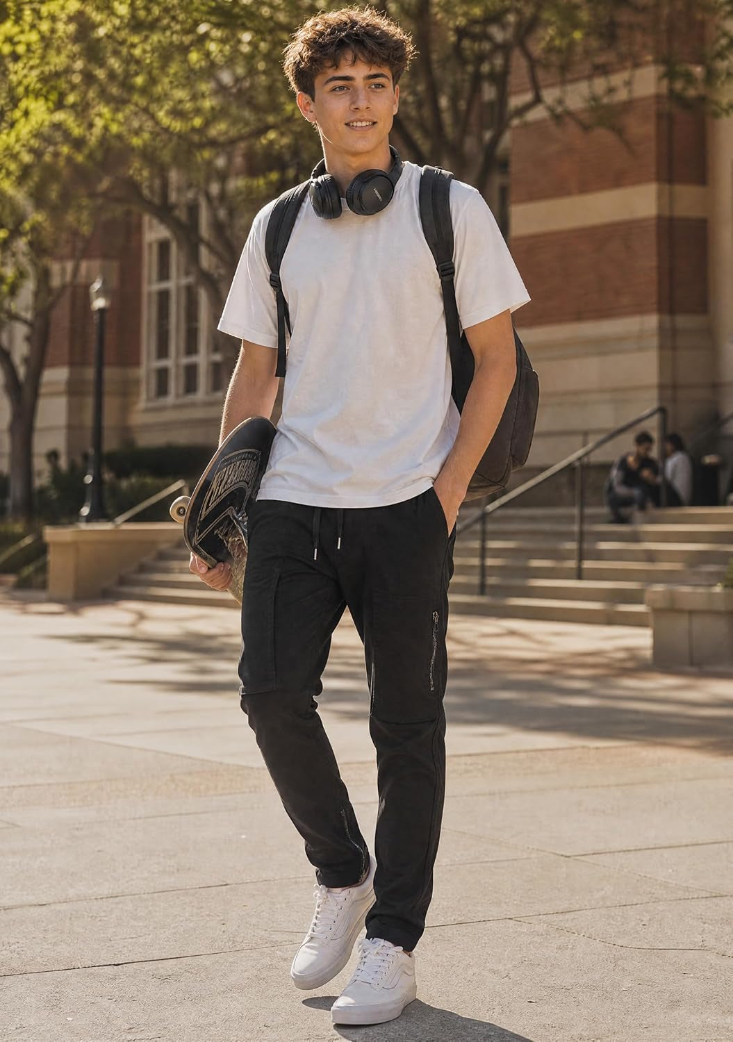 Skinny Fit Casual Cargo Pants