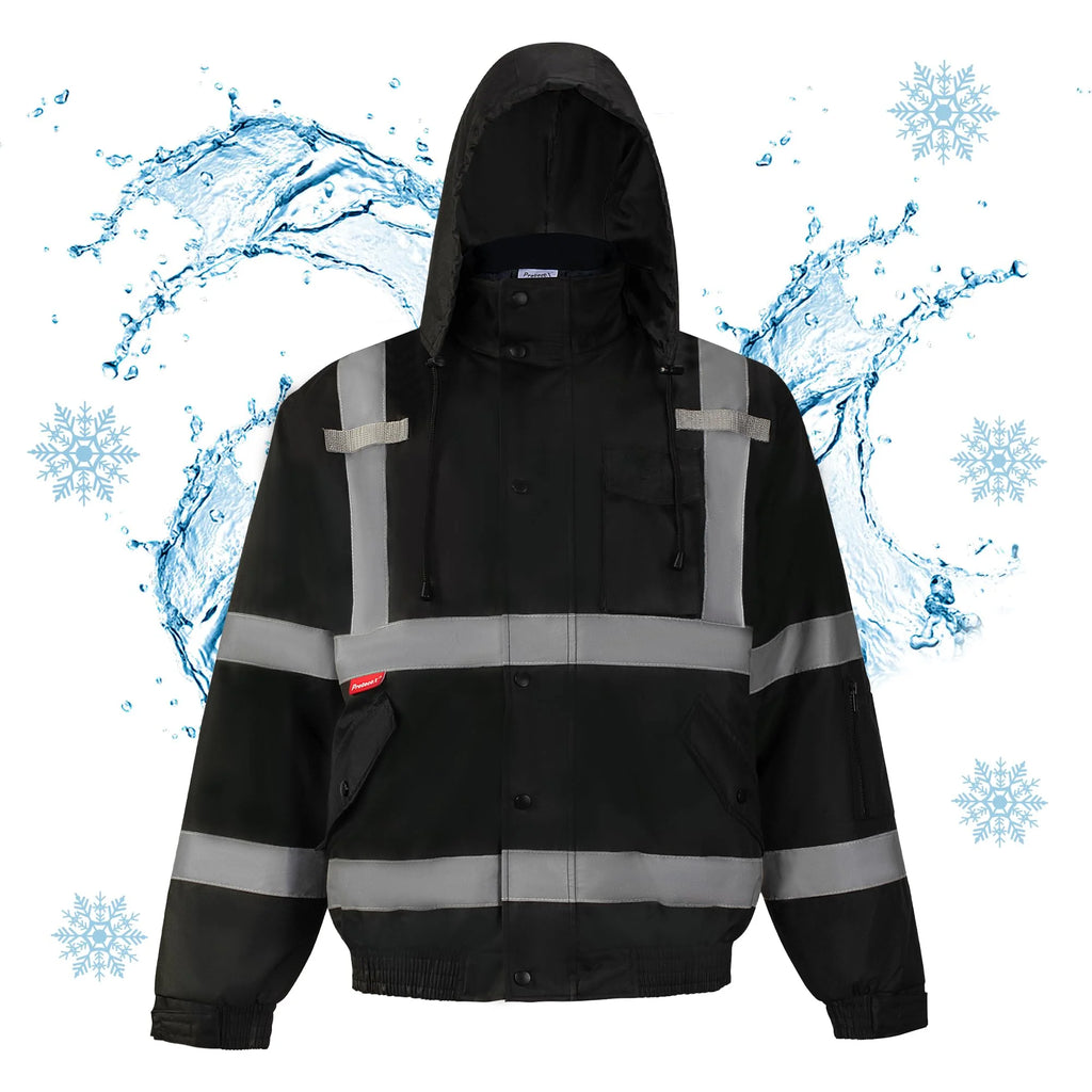 High Visibility Safety Waterproof Bomber Jacket