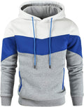 Novelty Color Block Pullover Fleece Hoodie