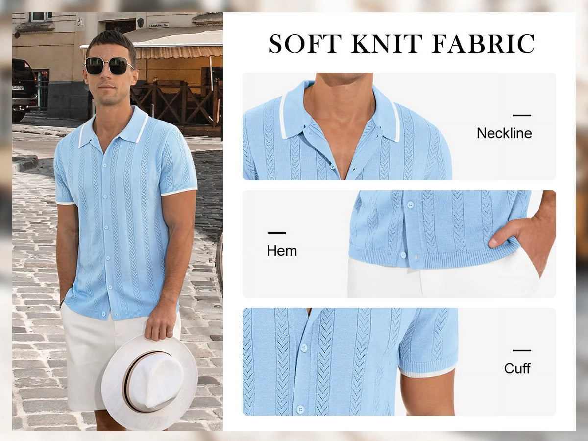 Men'S Casual Short Sleeve Vintage Polo Shirts