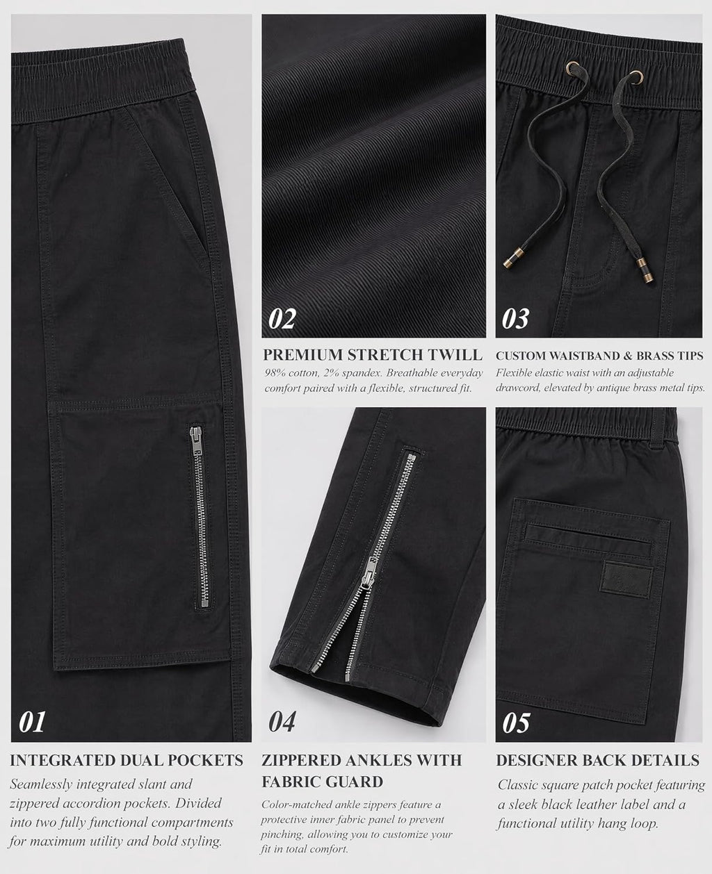 Skinny Fit Casual Cargo Pants