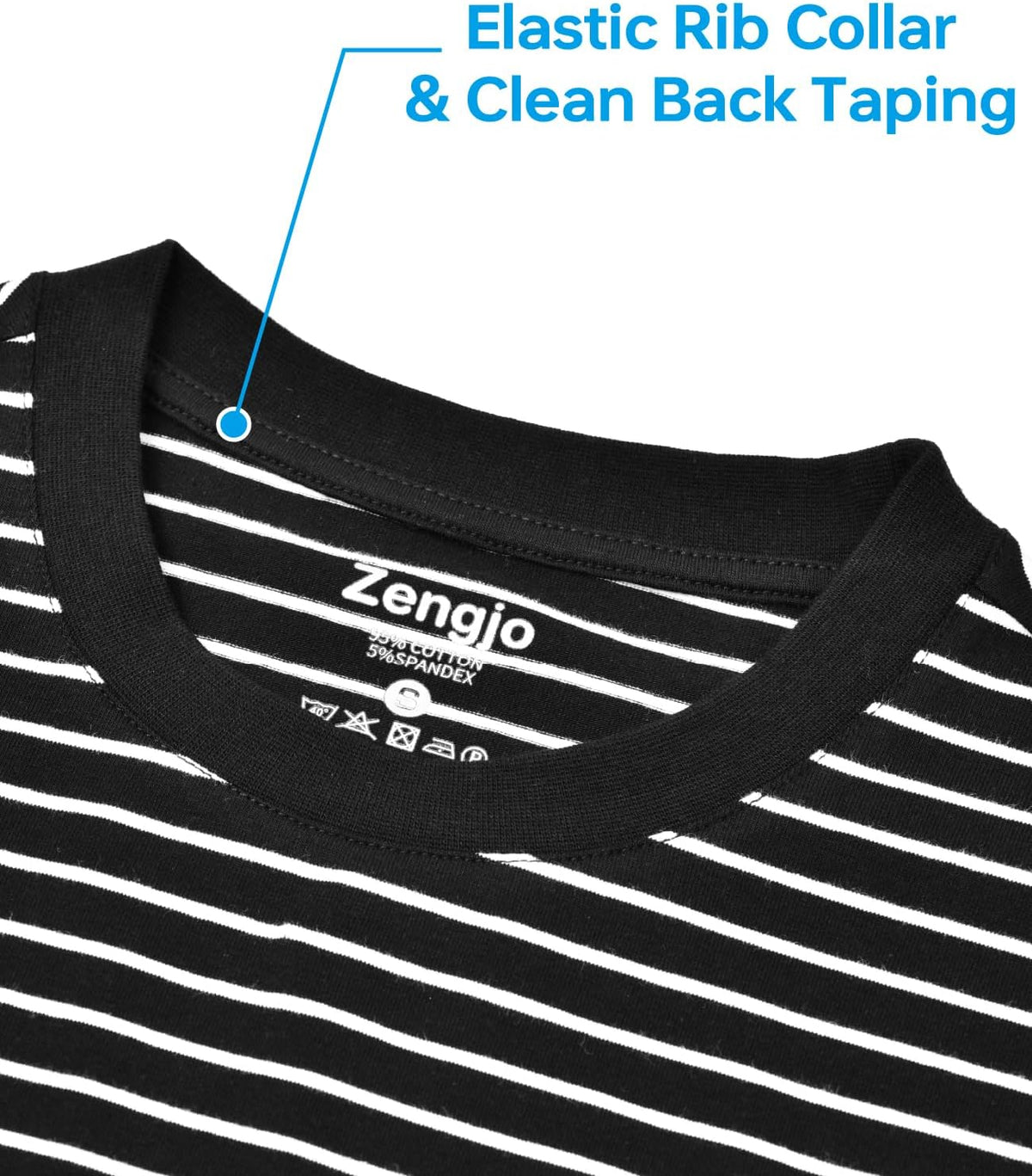 Men Cotton Stretch Crewneck Short Sleeve T-Shirt