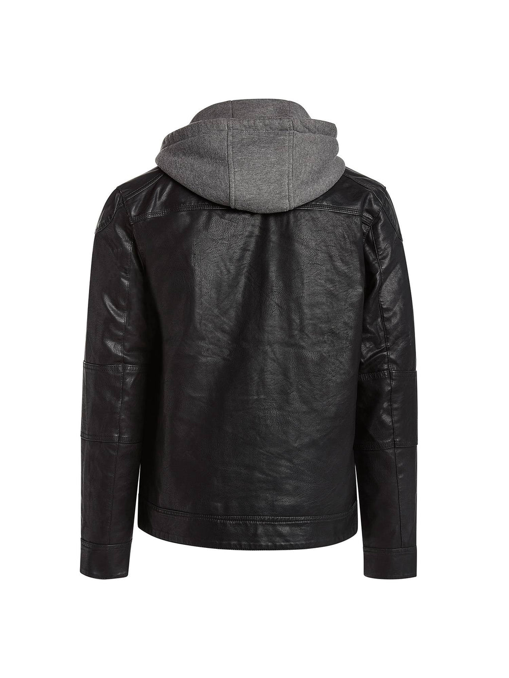 Men Faux Leather Moto Jacket