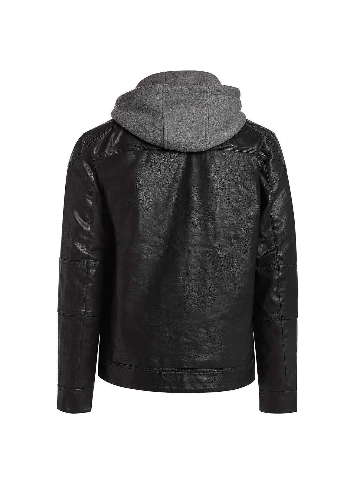 Men Faux Leather Moto Jacket