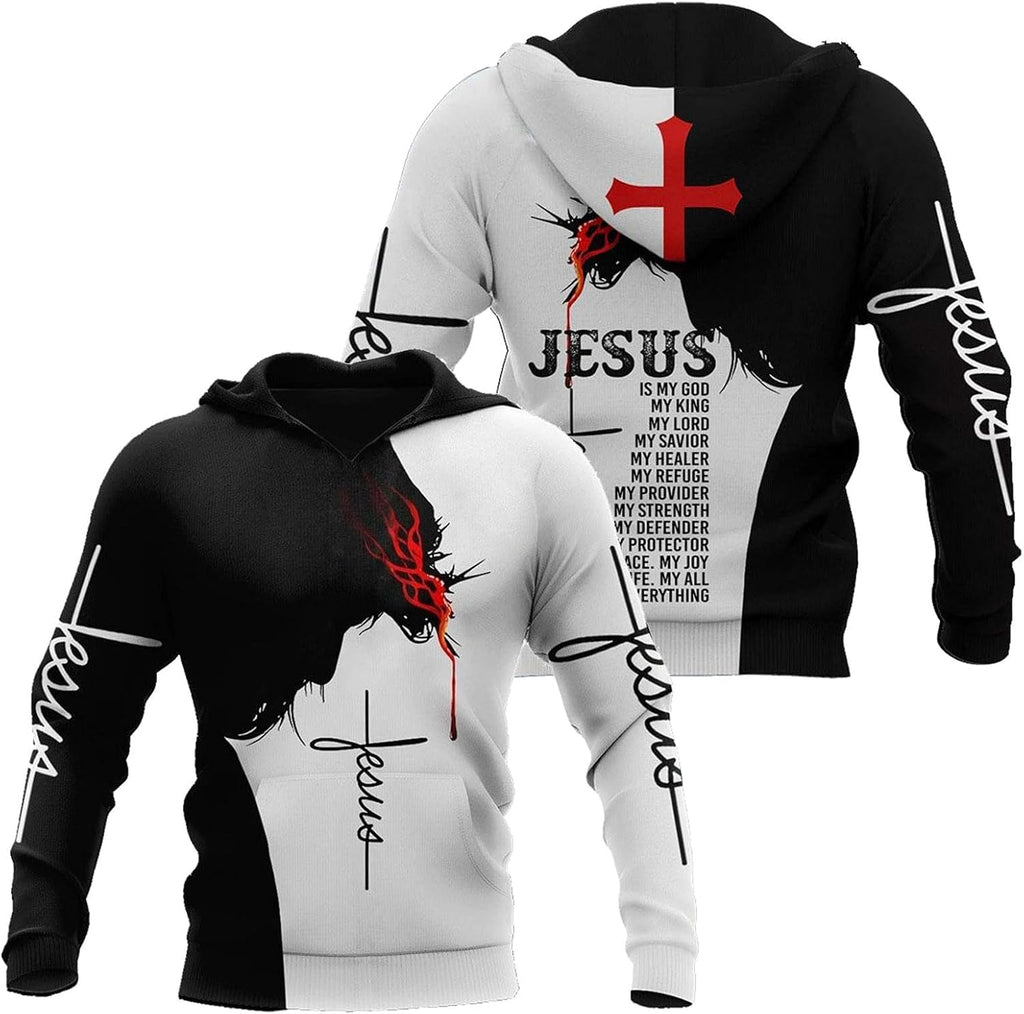 3D Christian Jesus Hoodies for Men